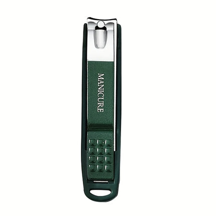Stainless Steel Nail Clippers Manicure Tools Large Opening Nail Trimmer Anti Splash Design Sharp Edge Christmas Gift