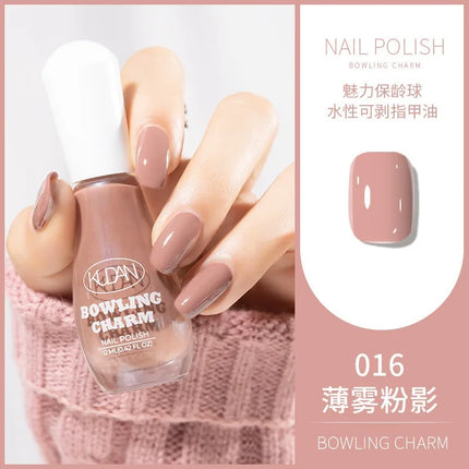 40 Colors New Nail Polish for Summer Water-based Quick Drying Tearable Nail Art Semipermanent Monochrome No Baking Lamp Varnish
