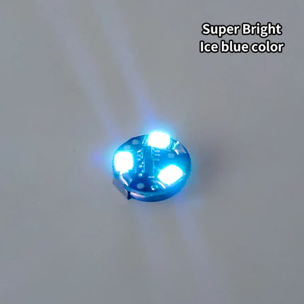 10pcs With Batteries 3-LED Magnetic Controlled Lights Plus 1pc Free Magnet Switch For Robots DIY Model Lighting Super Bright