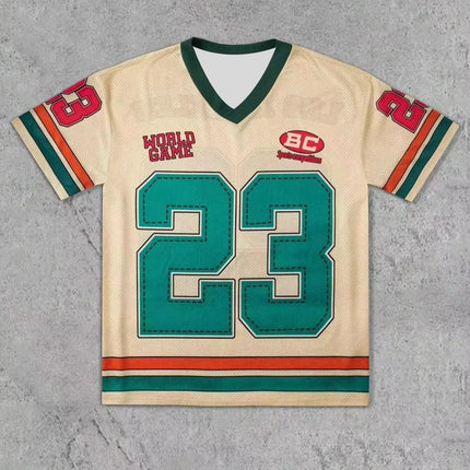 2026 Men Summer American Streetwear Mesh Jersey 3d T-Shirt Digital Printed Hip Hop Basketball Sportswear Fashionable Beach Wear