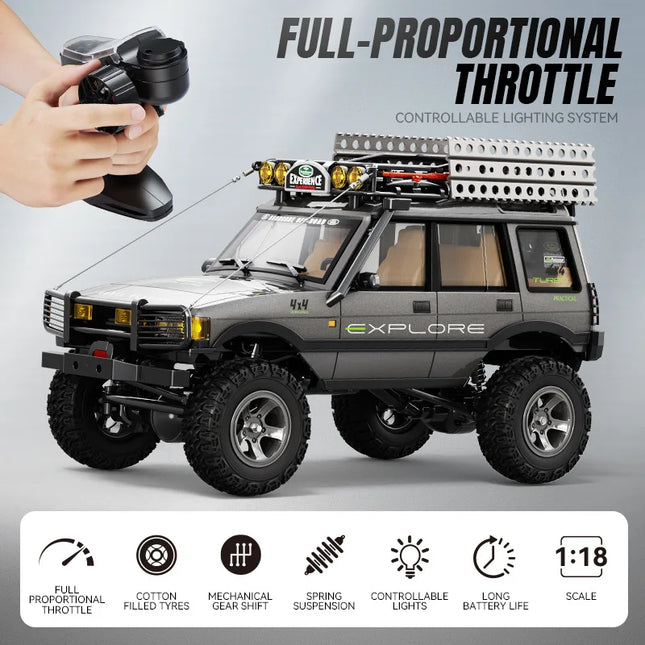 LR1801 JXC 1/18 4WD RTR RC Off-road Car Professional All Terrain Vehicle Climbing Truck Rock Crawler Buggy Toy for Adult Gift