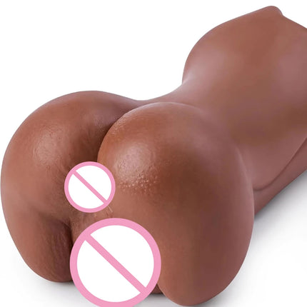 Realistic 3-in-1 Male Sex Doll Cup with 3D Texture Strong Suction Massager Pocket Genital Fun Toy for Adult Entertainment