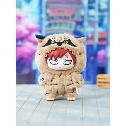 Bandai Naruto Shippuden Beast Party Plush Blind Box 15cm PVC Vinyl Doll Kawaii Figure Desk Decoration Collectible Gift for Fans