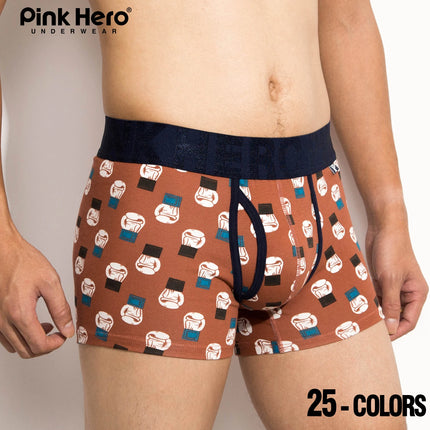 PINKHERO Novelty Original Printing Male Underpants For Men, Comfy And Soft  Cotton Underwear Boxer Briefs And Men's Panties