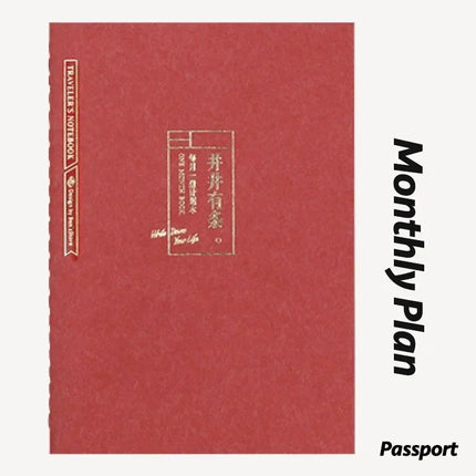 Fromthenon Traveler's Notebook Standard Passport Replacement Inner Page Travel Planner Journal Notebook Refill Supplies