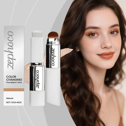 2-in-1 Color Changing Foundation Stick Light Moisturizing Matt Base Makeup Long Lasting Waterproof Contouring Korean Make Up