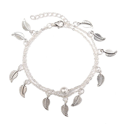 Simple Slim Adjustable Ankle bracelets Silver Color Anklets for Women Summer Beach on the Leg Chain Cheville Foot Jewellery