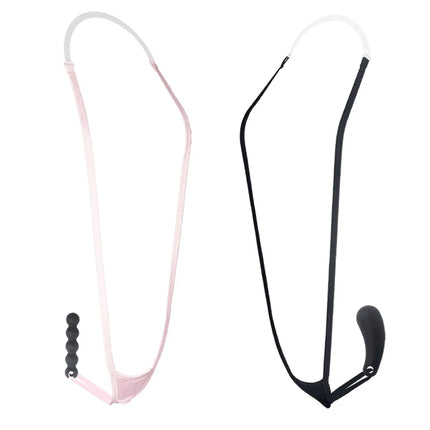 YWZAO Hanging Neck Underwear Adult Plug Anal Fisting Toys Butt Dildo Thongs Lingerie Anus Ass Panties Men's Briefs Sexy Gay