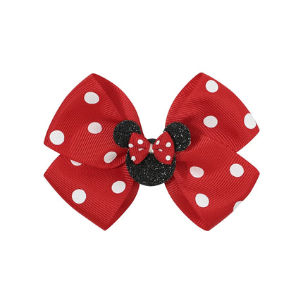1PCS Sweet Shinny Glitter Bows Hair Clips for Baby Cute Girls Boutique Ponytail Holder Kids Baby Hair Accessories For Hair Gift