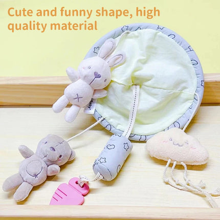Baby Sensory Hanging Rattles Learning Toy Soft Plush Animals Newborn Baby Rattle Multifunctional Stroller Toys 0-24 Months Gifts