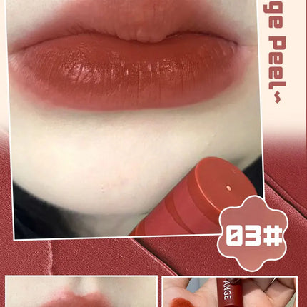 Matte Nude Velvet Liquid Lipstick 5 Color Sexy Red Coffee Lip Gloss Matte Lipstick Waterproof Non Stick Cup Lip Tint Mud Makeup