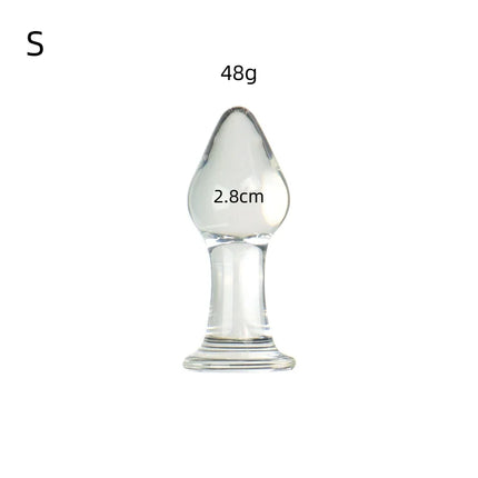 VaHppy Diamond styles Glass Anal Plugs Diameter 2.8/3.4/3.8cm Sex toys For beginners Girls Gay Anal Masturbation Extension BDSM