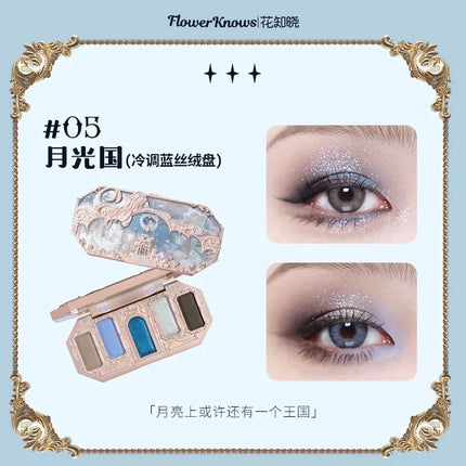Flower Knows New Moonlight Mermaid Series 5 Colors Eyeshadow Palette 10g