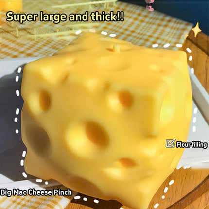 Jumbo Cheese Cube Stress Squishy Object Large Size Slow Rebound Stress Relief Fidget For ASMR Sensory Anti-Stress Anxiety Relief