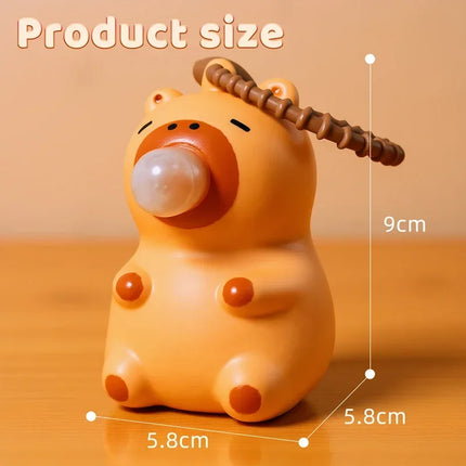 1PC Creative Capybara Doll Spit Bubble Fidget Decompression pinch toy Relieve Stress Children Fun Squeeze Interactive Toys Gift