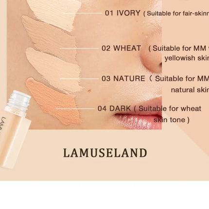 New Mini Concealer Moisturizing Liquid Concealer Coverage Pores Invisible Full Dark Circles Lasting Foundation Cream Face Makeup