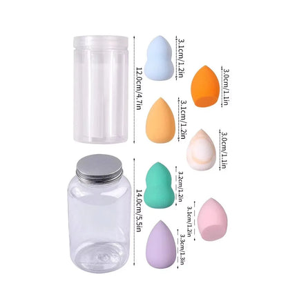 10/25/50/100-Pack Random Color & Shape Makeup Sponges, Latex-Free Blending Tools for Liquid/Cream/Powder