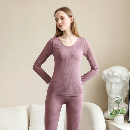 Women's Thermal Underwear Winter Clothes Seamless Thick Warm Lingerie Women Thermal Clothing Set Women Underwear Set 2 Pcs