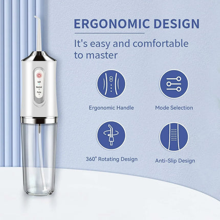 Dental Irrigator Water Flosser Bpa-Free Nozzles Replacement Orthodontic Gurunanda Kids Power Tooth Oral Irrigador Teeth Flossing