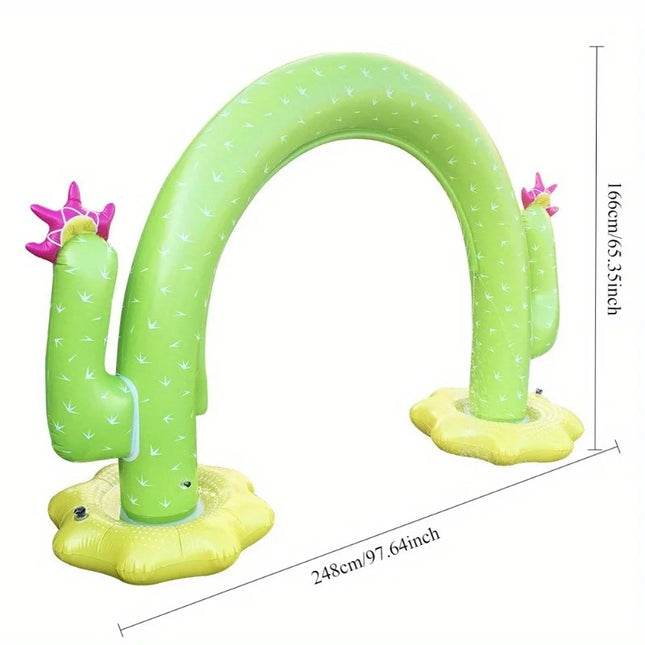 Factory Spot Inflatable Toys PVC Summer Rainbow Arch Outdoor Sprinkler Mat