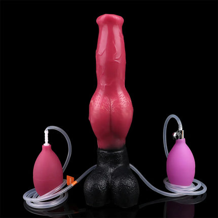 LEZEE Inflatable Dildo Soft Silicone Dog Dildos Squirting Penis Soft Buttplug Penetration Anal Plug Sex Toys For Women