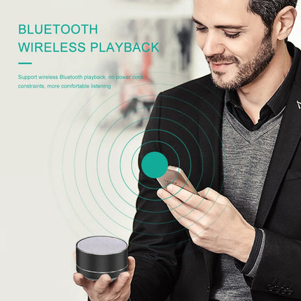 A10 Wireless Bluetooth Speakers Outdoor Subwoofer Mini Portable Speaker Music Aluminum Alloy TF SD Card Radio Sound Voice Box