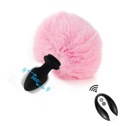 Multi Silicone Small Bunny Tail Butt Plug Furry Beginner Sex Toy Indeed Explore Ass Doggy Play Women stimulate Cosplay Lots