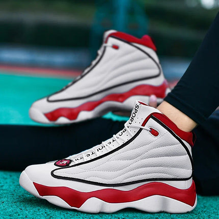Hot Sale Basketball Shoes Men Women High Top Leather Outdoor Sport Shoe Unisex Anti-Slippery Basketball Boots Couples Sneakers
