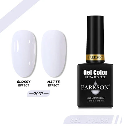 Parkson 12ml Nail Gel Polish TPO HEMA Free Glitter Semi Permanent Soak Off UV LED Long Wear Ultra Diamond Top Coat Varnish
