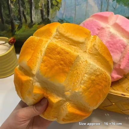 Oversized Pineapple Bun Squishy Bread High-Quality Stress Relief Toy Slow Rising Prank Decoration Unique Gift for All Ages