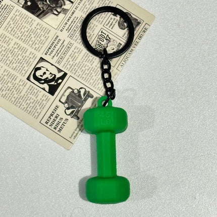 Mini Barbell Plates Key Chain Water Cups Creative Simulation Dumbbells Keyring Kettlebells Bag Charm Fitness Series Pendant