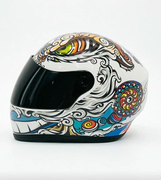 Pet Helmet For Cats Small Dogs Chinese Lion Dance Pattern ABS Buckle Outdoor Travel Photo Prop