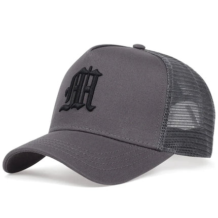 Unisex Personality M Letter Embroidery Baseball Net Caps Spring Summer Outdoor Adjustable Casual Hats Hip Hop Sunscreen Hat