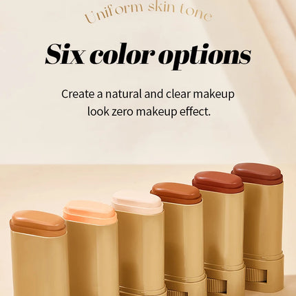 Bronze Foundation Stick Serum Boosted Skin Tint Silky Texture Moisturizing Coverage Concealer Base Even Skin Tone Makeup