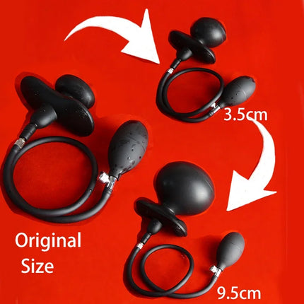 Silicone BDSM Bondage Slave Gag,Inflatable Mouth Gags Ball with Detachable Pump ,Sex Toys for Couple,Restraints,Role Play