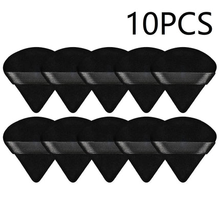 10PCS Puff Triangle Makeup Beauty Sponge Puff Triangle for Powder Makeup Blender Finger Puff Make Up Accessories Cosmetics PF03