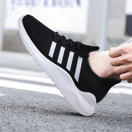 Lightweight Men's Running Shoes Outdoor Breathable Men Sports Shoes Anti-slip Male Sneakers Fashion Flexible Tennis Lace-up 3744