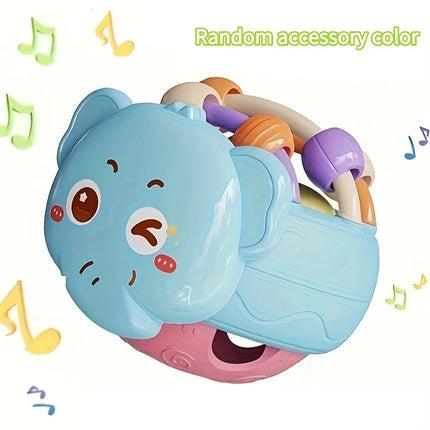 Hand-Held Baby Rattle Puzzle Early Education Snail Rattle Plastic Ball Color Festival Can Send Birthday Christmas Gifts