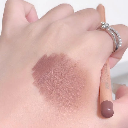 Rose Pink Lip Liner Matte Long Lasting Natural Lipliner Pencil Wooden Pole Nude Brown Lip Liner Lipstick Lips Contour Makeup