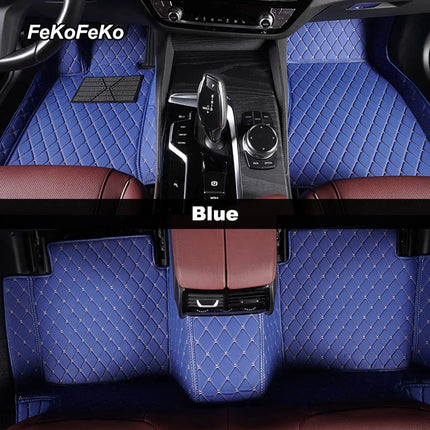 Custom Car Floor Mats For VW Polo Polo-Plus Polo-GTI Auto Carpets Foot Coche Accessorie