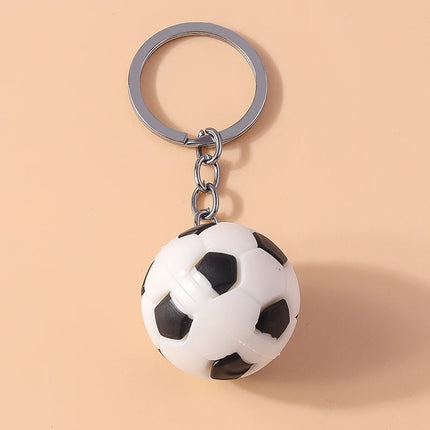 Fashion Mini 3D Soccer Football Keychain Sport Ball Key Ring for Men Women Car Key Holder Handbag Pendant  Jewelry Gift