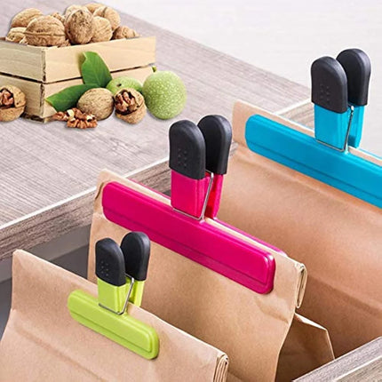 3-12PCS Multi Purpose Sealing Clip Durable Kitchen Snack Holder Food Bag Clip Storage Organizer Moisture-proof And Leak Proof