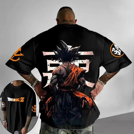 Dragon Ball Japanese Anime Printed Men T-Shirt Majin Buu Men's Clothing Harajuku Short Sleeve Goku T-shirt 2026 Summer Clothing
