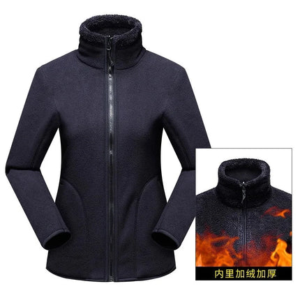 Women Pullover Sweatshirts Winter Unisex Reversible Hoodie  Warm Polar/Coral Fleece Hooded Jacket Ladies Flannel Coat Hoody