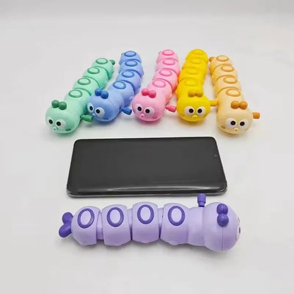 Children's small animals move and run clockwork caterpillar baby puzzle chain winding winding small toy