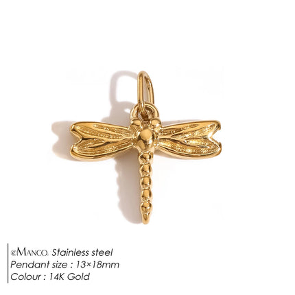 eManco Creative Stainless Steel Butterfly Charms High-quality Metal Making DIY Necklace Bracelet Jewelry Accessories Factory Out