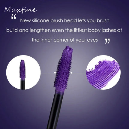 Colorful 5D Volume Mascara Lasting Styling Waterproof Quick Dry Blue Purple Curling Lengthen Long Eyelash Silk Extension Cream