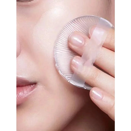 1/2Pcs Silicone Makeup Sponge, Water-Based Crystal Jelly BB Cushion Puff, Transparent Makeup Foundation Sponge, Non-Absorbing