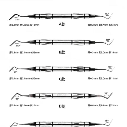 Dental Resin Filling & Shaping Tool Set, Composite Restoration Instrument with Carver, Polisher & Placement Kit.