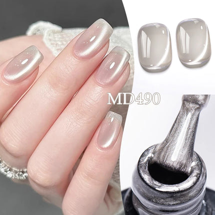 8ml Water Light Cat Magnetic Gel Nail Polish Shiny Effect Semi Permanent Soak Off UV LED Gel Varnish Manicure DIY Nail Supplies